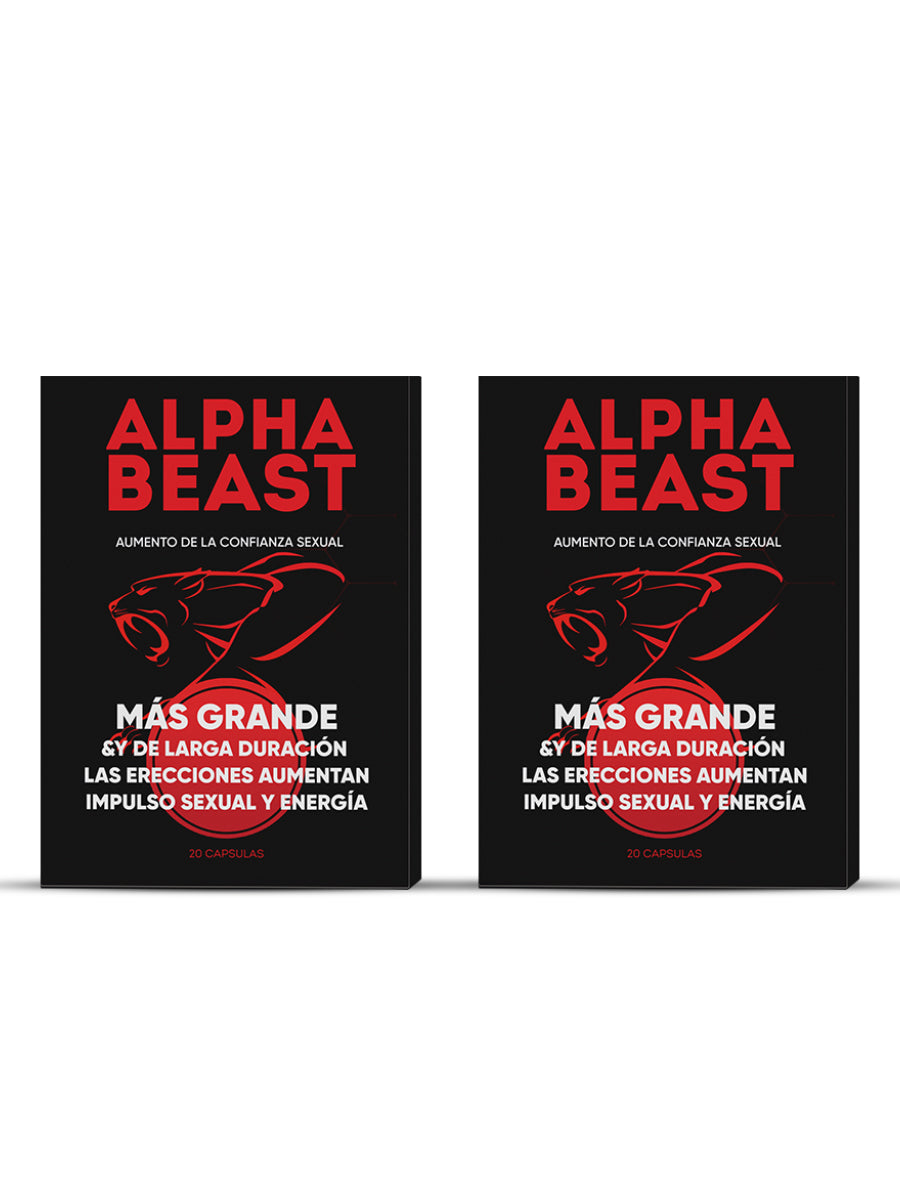 Alpha Beast – Complemento Masculino con Tribulus, Maca, Ginseng y L-Arginina 20 Capsulas