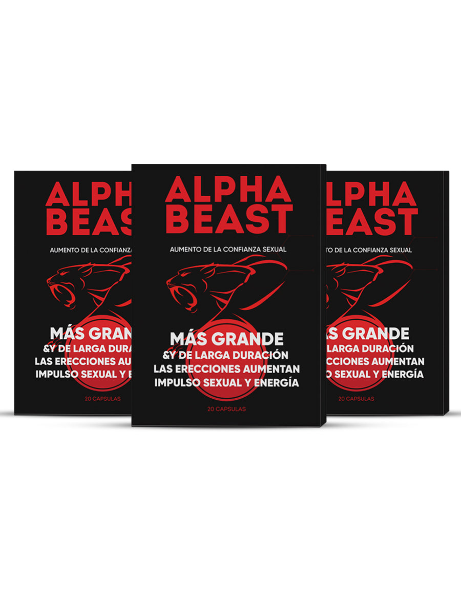 Alpha Beast – Complemento Masculino con Tribulus, Maca, Ginseng y L-Arginina 20 Capsulas