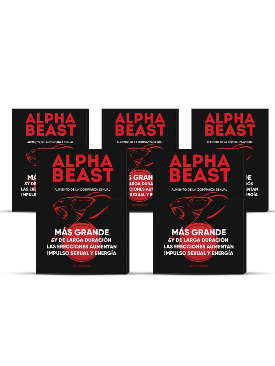 Alpha Beast – Complemento Masculino con Tribulus, Maca, Ginseng y L-Arginina 20 Capsulas