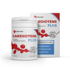 Cardiotens Plus – Complemento Cardiovascular con Melisa, Espino y Ajo 20 Cápsulas