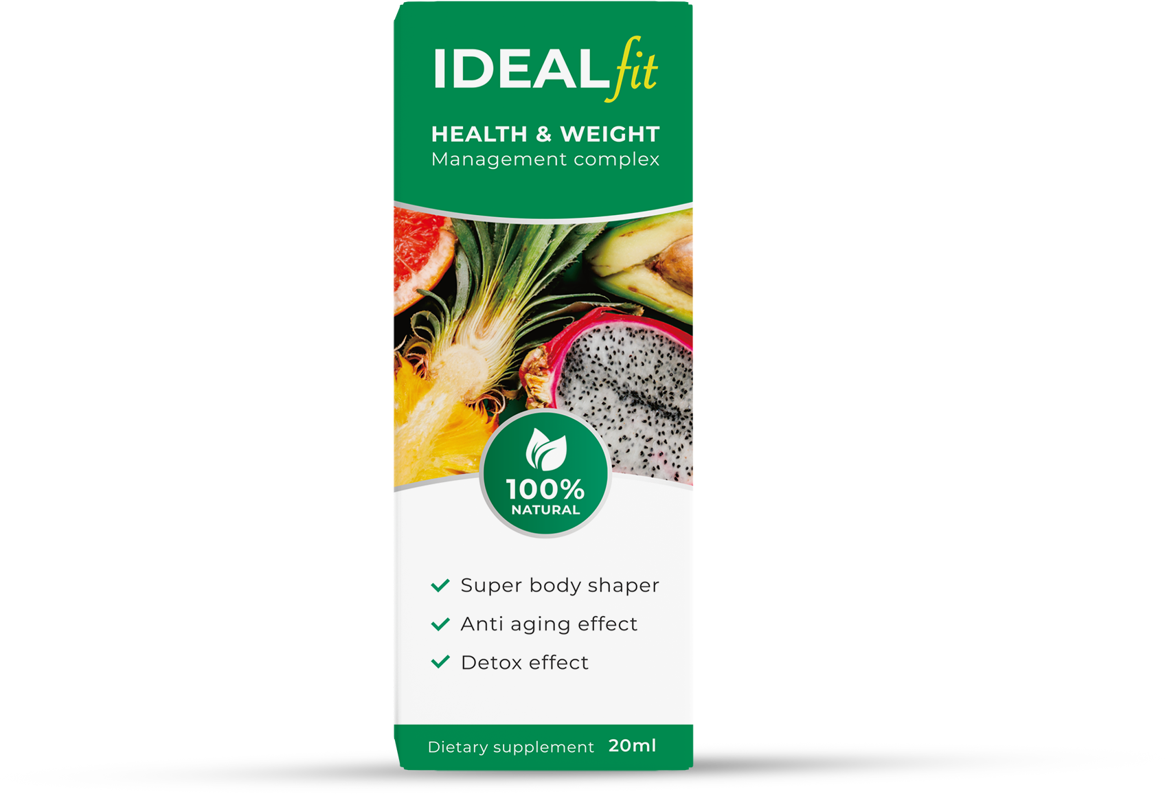 IdealFit Gotas – Apoyo al Metabolismo y Control de Peso con L-Carnitina y Te Verde 20ml