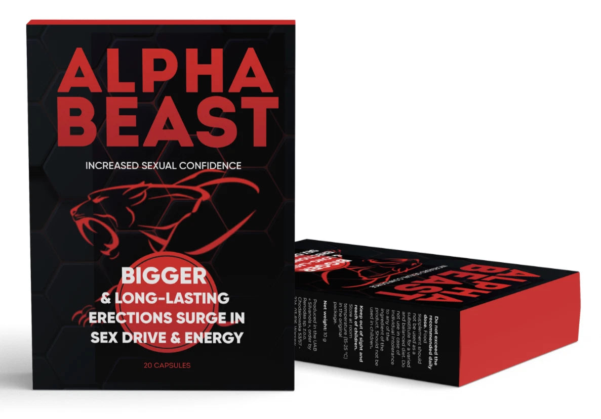 Alpha Beast – Complemento Masculino con Tribulus, Maca, Ginseng y L-Arginina 20 Capsulas
